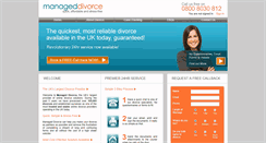 Desktop Screenshot of managed-divorce.co.uk